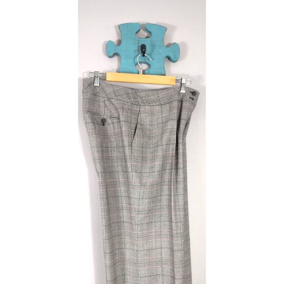 Talbots Heritage Wide Leg Womens Gray Wool Blend Trouser Pant Size 10 - Picture 3 of 14